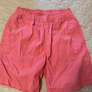 J. Crew Coral Elastic Waist Shorts